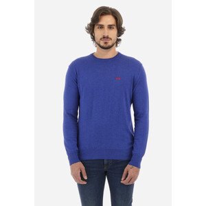 Sveter La Martina Man Tricot Crew Neck Modrá Xl