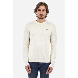 Sveter La Martina Man Tricot Crew Neck Biela Xl