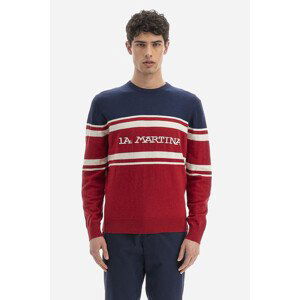 Sveter La Martina Man Sweater Crew Neck Lambscot Rôznofarebná S