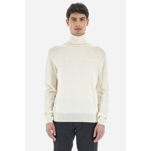 Sveter La Martina Man Tricot Turtle Neck Biela M