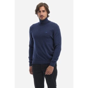 Sveter La Martina Man Tricot Turtle Neck Modrá M