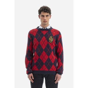 Sveter La Martina Man Sweater Crew Neck Merino B Modrá S