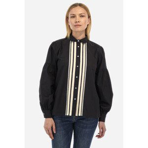 Košeľa La Martina Woman Shirt L/S Poplin Čierna 4