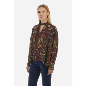 Košeľa La Martina Woman Shirt L/S Printed Viscos Červená 5