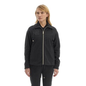 Mikina La Martina Woman Fleece Full Zip Peached Čierna 2