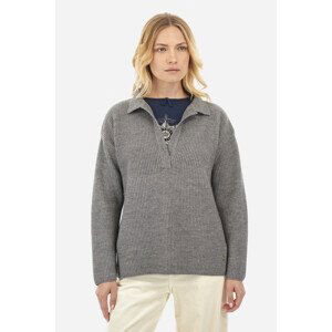 Sveter La Martina Woman Sweater Polo Alpaca Blen Šedá 4