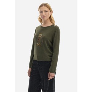 Sveter La Martina Woman Tricot Crew Neck Cachemi Zelená 1