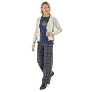 Nohavice La Martina Woman Trousers Fancy Tela Modrá 40