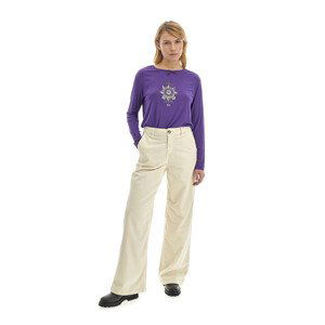 Nohavice La Martina Woman Pants Corduroy Biela 42