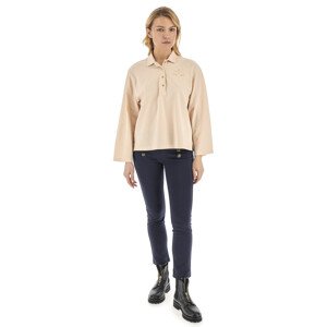 Nohavice La Martina Woman Pants Interlock Fleece Modrá 3