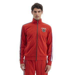 Mikina La Martina Man Full Zip Interlock Fleece Červená Xxl