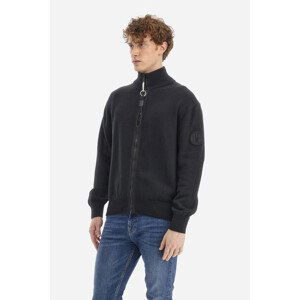 Sveter La Martina Man Full Zip Sweater Cotton Wo Čierna M