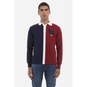 Sveter La Martina Man L/S Polo Sweater Cotton Rôznofarebná M