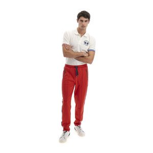 Tepláky La Martina Man Jogger Pant Interlock Flee Červená M