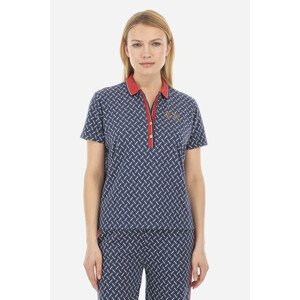 Polokošeľa La Martina Woman Polo S/S Jacquard Interl Modrá 1