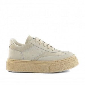 Tenisky Mm6 6 Court Platform Low Top Sneakers Lace Up Biela 34