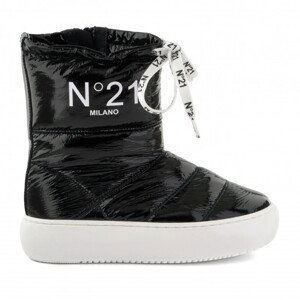 Snehule No21 Padded And Quilted Nylon Boots With Logo Print Čierna 40