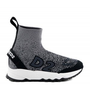 Členková Obuv Dsquared  Hi-Top Run Ds2 Sock Sneakers Šedá 36