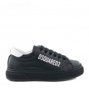 Tenisky Dsquared  Logo Print Boxer Sneakers Lace Up Čierna 38