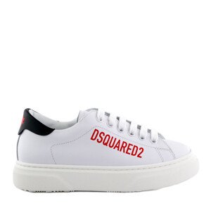 Tenisky Dsquared  Logo Print Boxer Sneakers Lace Up Biela 33