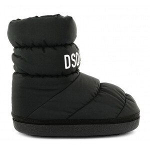 Snehule Dsquared2 Logo Print Puffy Nylon Snow Boots Čierna 36