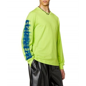 Tričko Diesel T-Just-Ls-Slits-N2 T-Shirt Acid Lime