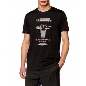 Tričko Diesel T-Diegor-K69 T-Shirt Čierna S