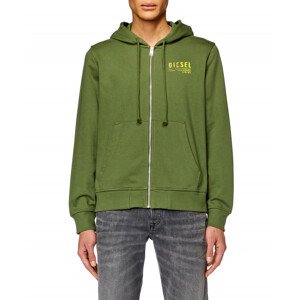 Mikina Diesel S-Ginn-Hood-Zip-K11 Sweat-Shir Zelená S