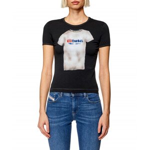 Tričko Diesel T-Uncutie-Long-N18 T-Shirt Čierna M