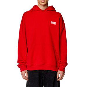 Mikina Diesel S-Nlabel-Hood-L1 Sweat-Shirt Červená Xl