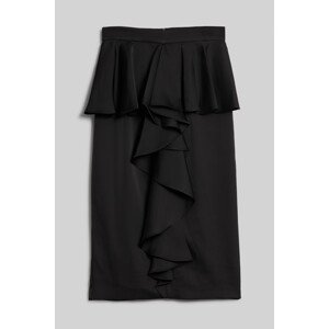 Sukňa Karl Lagerfeld Hun'S Pick Ruffle Skirt Čierna 40