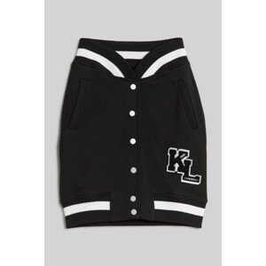 Sukňa Karl Lagerfeld Varsity Skirt Čierna Xs