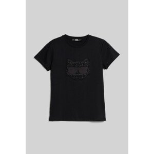 Tričko Karl Lagerfeld Boucle Choupette T-Shirt Čierna Xs