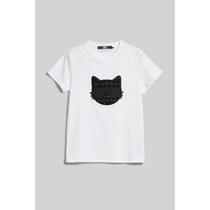 Tričko Karl Lagerfeld Boucle Choupette T-Shirt Biela Xl