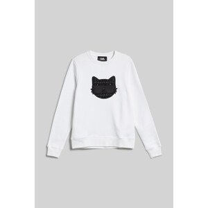 Mikina Karl Lagerfeld Boucle Choupette Sweatshirt Biela Xs