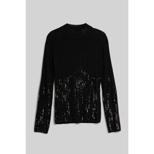 Rolák Karl Lagerfeld Lslv Mockneck Knit Čierna S