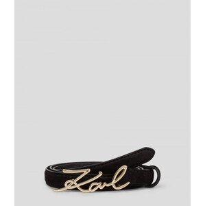 Opasok Karl Lagerfeld K/Signature Sm Buckle Belt Čierna 75