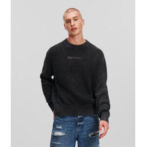 Sveter Karl Lagerfeld Jeans Klj Ribbed Sweater Šedá S