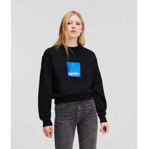 Mikina Karl Lagerfeld Jeans Klj Regular Logo Sweat Čierna S