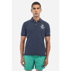 Polokošeľa La Martina Man Polo S/S Printed Piquet Modrá S