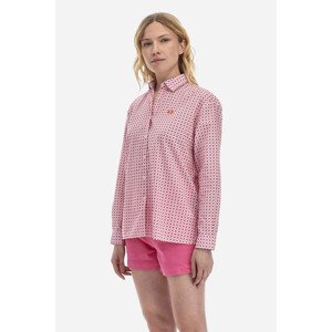 Košeľa La Martina Woman Shirt L/S Printed Poplin Červená 2