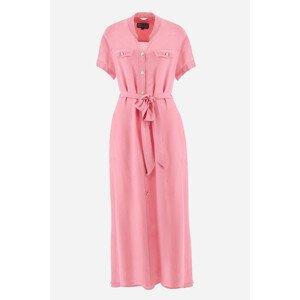 Šaty La Martina Woman Long Dress Diamond Visco Ružová 38