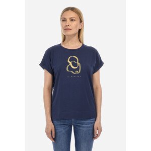 Tričko La Martina Woman T-Shirt S/S 40/1 Cotton Modrá 1