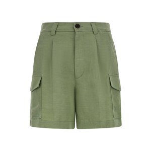 Šortky Woolrich Viscose Linen Short Zelená 26