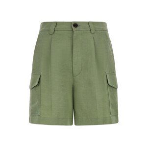 Šortky Woolrich Viscose Linen Short Zelená 28