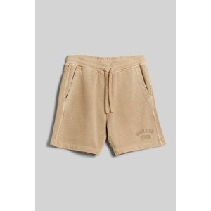 Šortky Woolrich Garment Dyed Logo Shorts Hnedá L