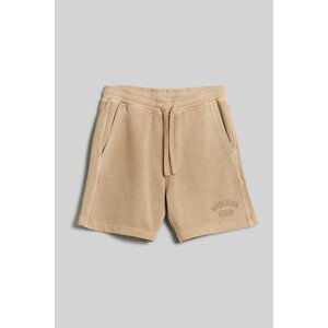 Šortky Woolrich Garment Dyed Logo Shorts Hnedá M