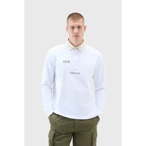 Polokošeľa Woolrich Long Sleeves Polo Biela Xl