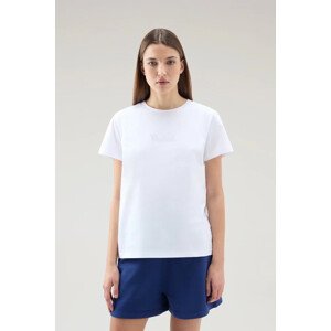 Tričko Woolrich Logo T-Shirt Biela M