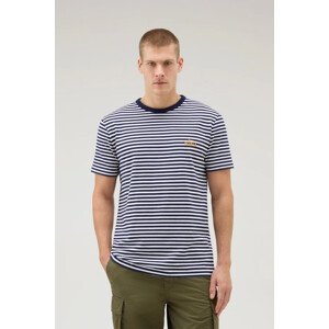 Tričko Woolrich Striped T-Shirt Modrá S